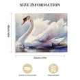 thumbnail image 3 of ARISTURING Swan Canvas Wall Art Antique Swan Picture Watercolor Swan Painting Pink Swan Poster for Living Room Decor Moody Vintage Swan Print Pink Animal Bathroom Wall Art  20x16in, 3 of 6