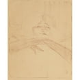 thumbnail image 2 of Henri de Toulouse-Lautrec 12x14 Gold Ornate Wood Frame and Double Matted Museum Art Print Titled - Yvette Guilbert Pl 8 (1898), 2 of 4