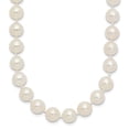 thumbnail image 4 of 14K Yellow Gold 7-8mm Round White Saltwater Akoya Cultured Pearl Necklace 18 Inch, 4 of 4