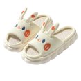 thumbnail image 2 of WOYY Women's Linen Slippers Cartoon Soft Soled Open Toe Slippers Anti- House Shoes, 2 of 8