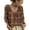 Coffee, variant on WCJM V Neck Bohemian Tops for Women 3/4 Sleeve Loose Fit Long Sleeve T Shirts Casual Fall (Brown,5XL)