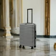 thumbnail image 3 of DUKAP RAV 24" Hardside Luggage with Spinner Wheels, Handle and Trolley, Silver, 3 of 7