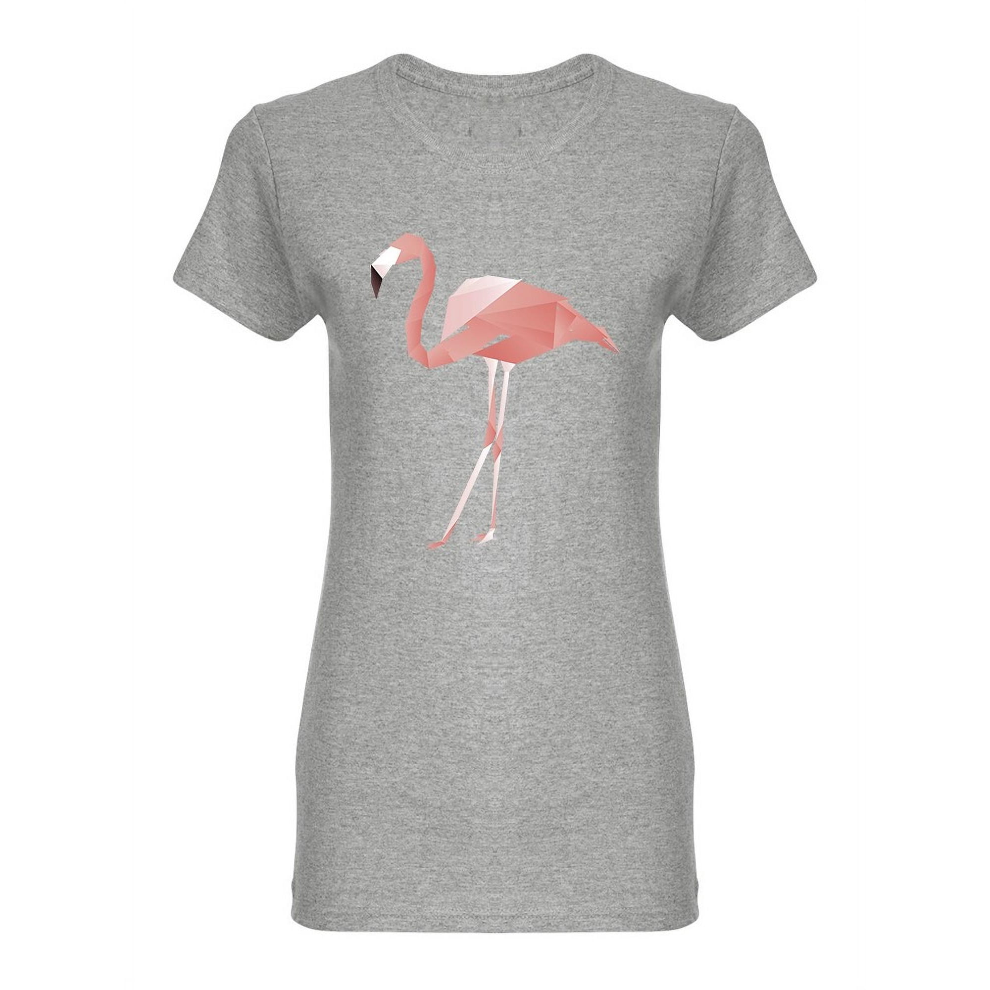 Pink Tropical Bird Flamingo Shaped T-Shirt Women -Image by Shutterstock Female x-Large