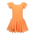 thumbnail image 2 of Maillot EQSJIU para niñas Dance 4T-5T Zanahoria Naranja, 2 of 7