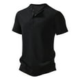 thumbnail image 2 of YDLCAFD Chemise de Printemps pour Hommes PoIo Confortable Ajustée à Manches Courtes, 2 of 4