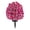 Pink, variant on 1 PC Artificial Pansies Flower Ground Stake, 15.74" UV Resistant Fake Outdoor Flowers for Cemetery Grave Yard Lawn Pathway - Violet Purple