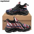 thumbnail image 1 of Zapatillas clásicas Doginthehole de moda para mujer, con diseño de bandera británica, informales, con cordones y estampado artístico, para deportes al aire libre., 1 of 6