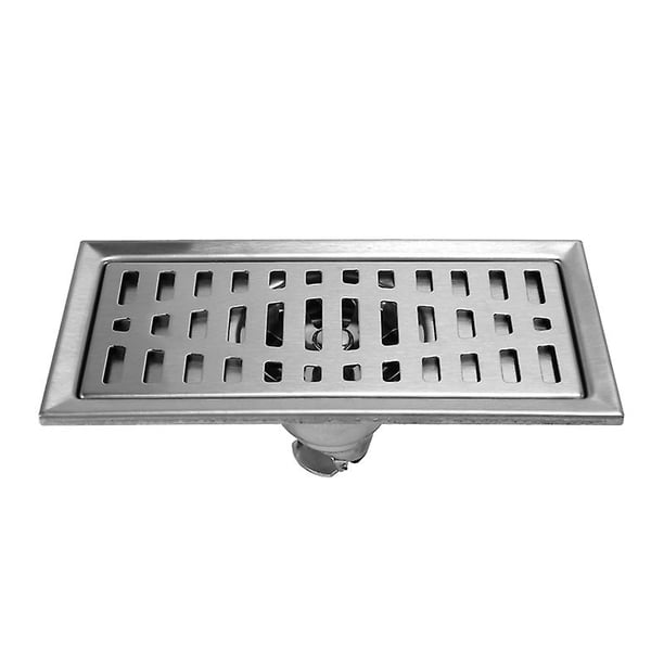 Dr. de piso sanitario de la rejilla de la basura del piso cuadrado de la ducha del cuarto de baño del acero inoxidable del tráfico grande los 20cm X10cm