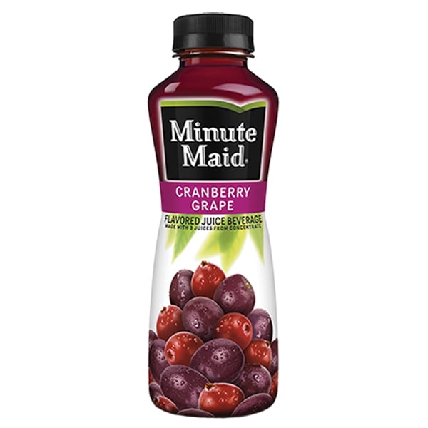 Minute Maid Cranberry Grape Juice 15 oz Plastic Bottles Pack of 24