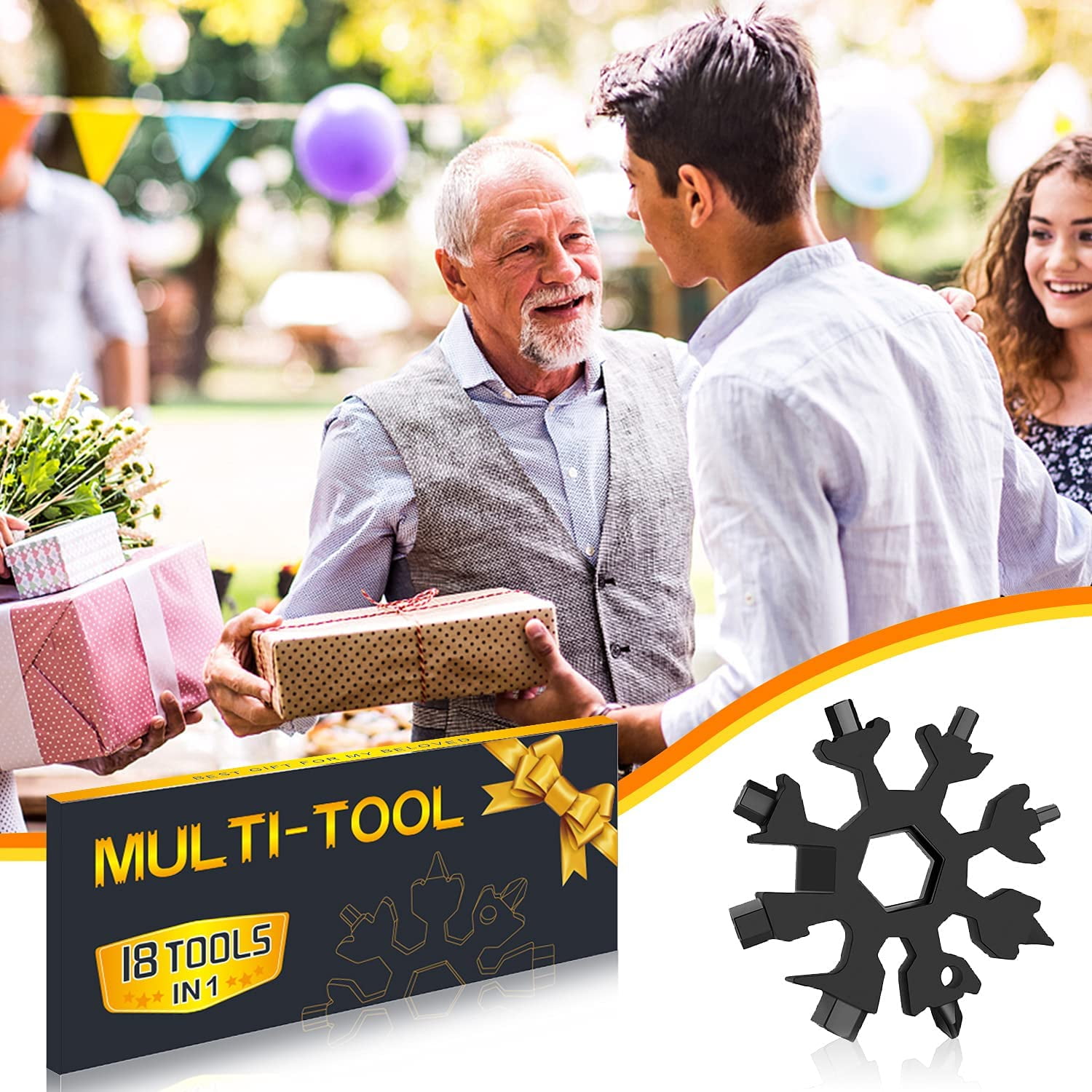 LABAKUI-Stocking Stuffers for Men 2 Pack 18 in 1 Multitool Mens Gifts