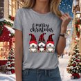 thumbnail image 4 of Towmus Women Christmas Shirt Fall Graphic Crew Neck Tee Shirt Casual Summer Tops Short Sleeve Clothes, 4 of 6