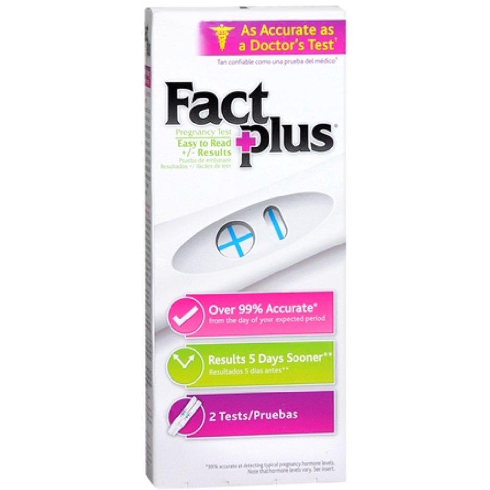 Fact Plus Select OneStep Pregnancy Tests 2 Each (Pack of 6) Walmart