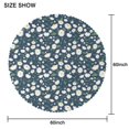 thumbnail image 2 of Round Tablecloth Daisy 60 Inch Floral Table Cover Wrinkle Free for Kitchen Dining, 2 of 5