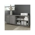 thumbnail image 2 of Hybrid Low Storage Cabinet with Doors in Platinum Gray - Engineered Wood, 2 of 7