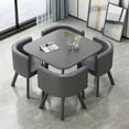 thumbnail image 4 of Round Legs Metal Dining Table Set 4 Chairs Outdoor Luxury Nailnordic Camping Table Coffee Makeup Mesa Comedor Kitchen Furniture My Lux Decor Round, 4 of 46