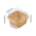 thumbnail image 3 of Fufafayo 50 Pack Small Charcuterie Boxes, Clear Lid Plastic Carry Container For Bakery Dessert Fruit Cake Cookies Packaging, To Go Box For Parties Events, 3 of 6