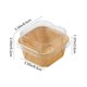 thumbnail image 3 of Envase de papel para llevar, ideal para pasteles de frutas y postres | Recipiente de panadería con tapa transparente para pasteles de crema, mousses y bollería, 3 of 6