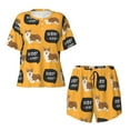 thumbnail image 4 of Kdxio Corgi Print Pajamas Sets for Women Short-Sleeved Pjs with Lounge Shorts Two Piece Sleepwear S-4XL, 4 of 9