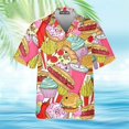 thumbnail image 4 of Camisas de moda con estampado 3D de calavera y helado, holgadas y cómodas, estilo Y2k, para fiestas en la playa y vacaciones, camisas de manga corta para hombre, 4 of 5