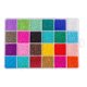 thumbnail image 3 of Yunxwd Juego de 24 rejillas de 1000 cuentas de cristal con tijeras de hilo elástico pulidas, kit de cuentas de semillas hechas a mano con caja de almacenamiento para pulseras de joyería, 3 of 12