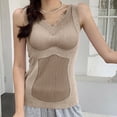 thumbnail image 7 of QASIEATN Sweatshirt for Graceful Ladies Fashion, Sleeveless Bra Thermal Undershirts with Lace Winter V Neck Thermal Tank Top Warm Thermal Underwear Vests, Womens Fall Tops, 7 of 7