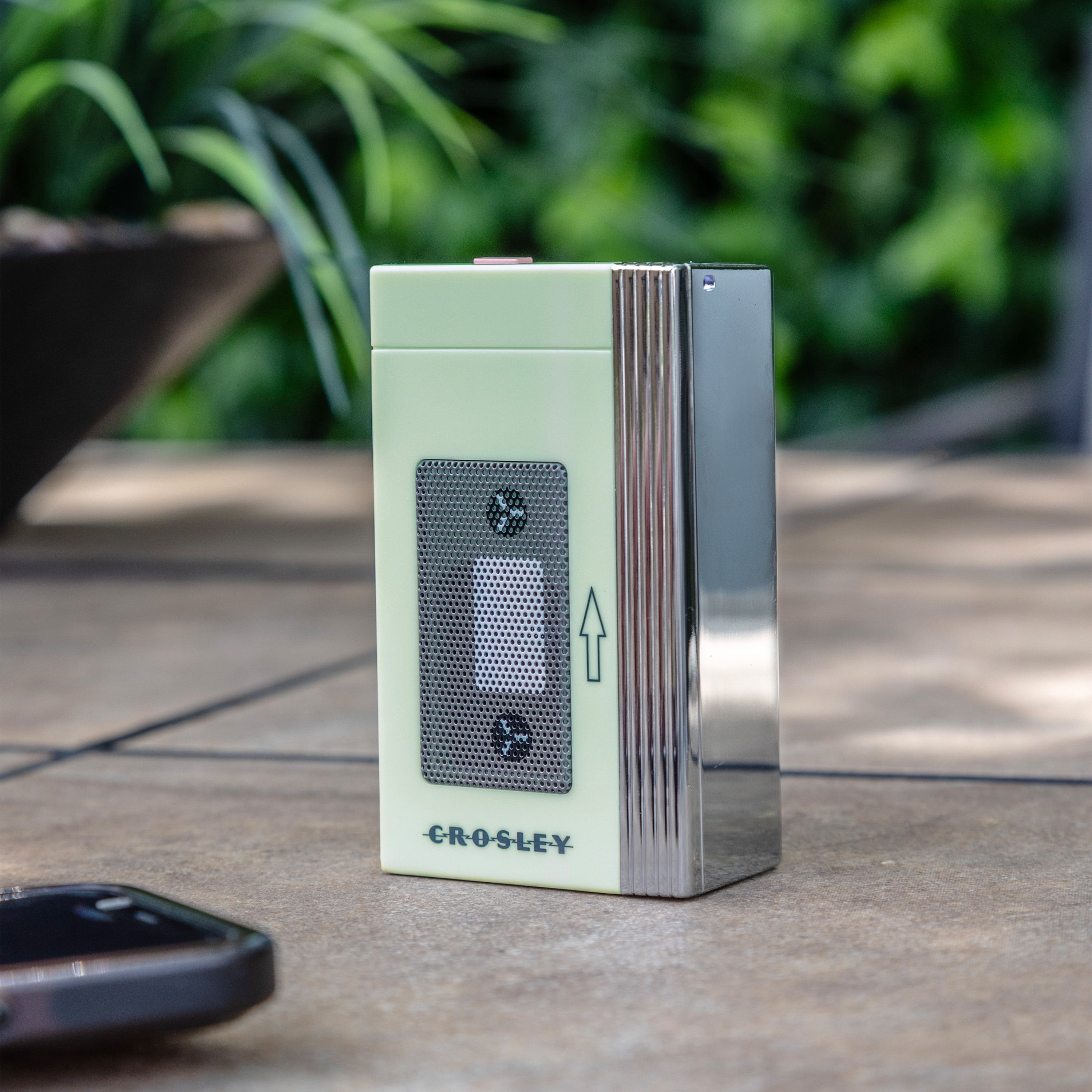 Crosley Mini Retro 80's Portable Bluetooth Speaker, Wireless with Microphone, Vintage