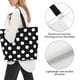 thumbnail image 3 of Disketp Black and White Polka Dot Bolsa Tote Estampada para Mujer, Bolso de Hombro y de Mano para Compras y Viajes, 3 of 8