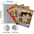 thumbnail image 3 of Vintage Retro Tin Sign Movie Series - Moulin Rouge & Tarantula, Aesthetic Metal Poster - Of Course I Can & Red Wine cup, Funny Metal Painting Poster Wall Decor for Garage Cafe Bar Bedroom Room, 3 of 7