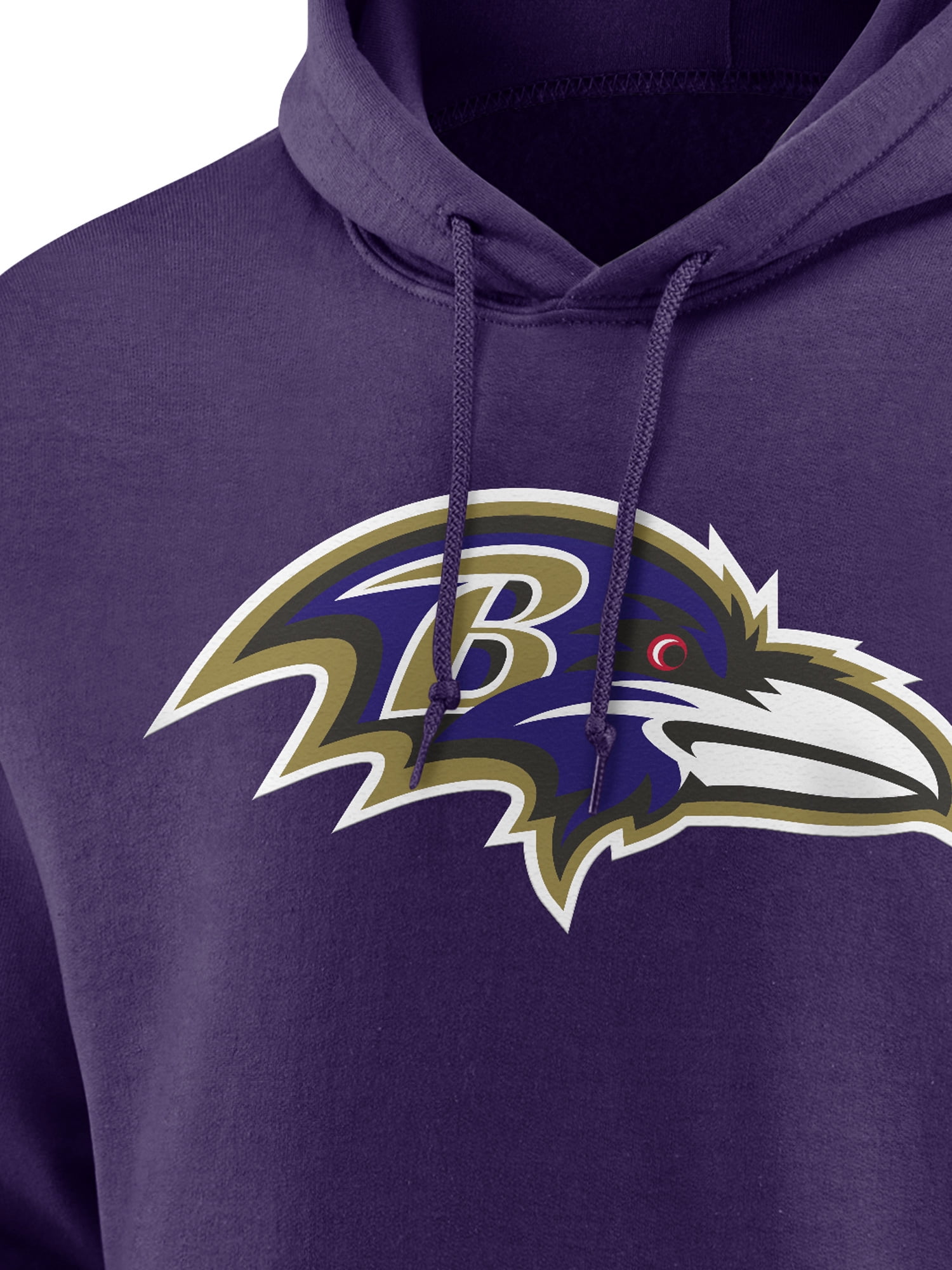 NFL Baltimore Ravens Men's Cotton Purple Long Sleeve Fleece Hoodie