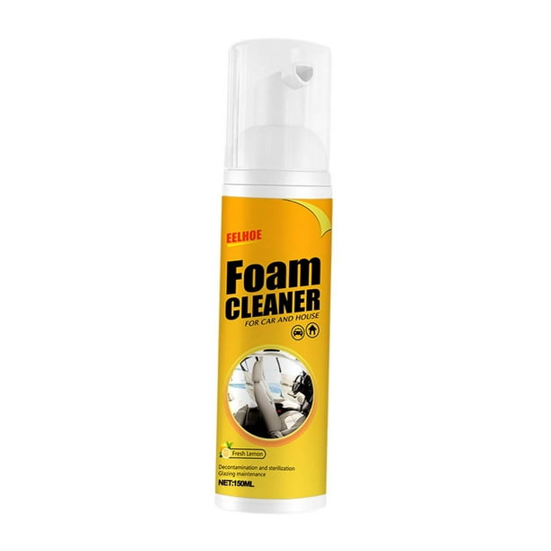 Limpiador de interiores de automóviles, detallador rápido de interiores, limpiador profundo de espuma, extractor de manchas de tapicería para asientos, alfombrillas, paneles de puertas, 150ml Sunnimix Limpiador de interiores de autos