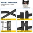 thumbnail image 5 of Heavy Duty Dog Kennel Cage Outside with Upgrade Secure Lock Dog Run Enclosure for Large Dogs,Black, 5 of 11