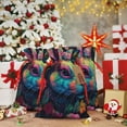 thumbnail image 5 of Fuzoiu Colorful Patterned Rabbit Print Christmas Gift Bag,Burlap Gift Bag with Drawstring Closure & Hang Tag,Perfect for Holidays, Birthdays, and Special Occasions-Medium, 5 of 7
