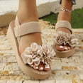 thumbnail image 3 of Sandales à Plateforme de Plage pour Femmes 2025 Boho Vacances à Lanières Compensées Chaussures d'Été, 3 of 8