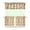 White, variant on Rod Pocket Kitchen Curtain Set 3-Piece, 27.5x36 Inch Valance & Tier Drapes, Polyester Pongee Cafe Curtains for Living Room, Bathroom, Farmhouse Rustic Country Window Treatments.