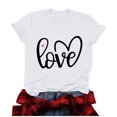 thumbnail image 3 of Tbopshirt Valentine's Day T-Shirts for Women Tees,Plus Size Womens Tops,Women Valentines Day Short Sleeve Heart Printed T-Shirt Novelty Graphic S-XXXL, 3 of 4