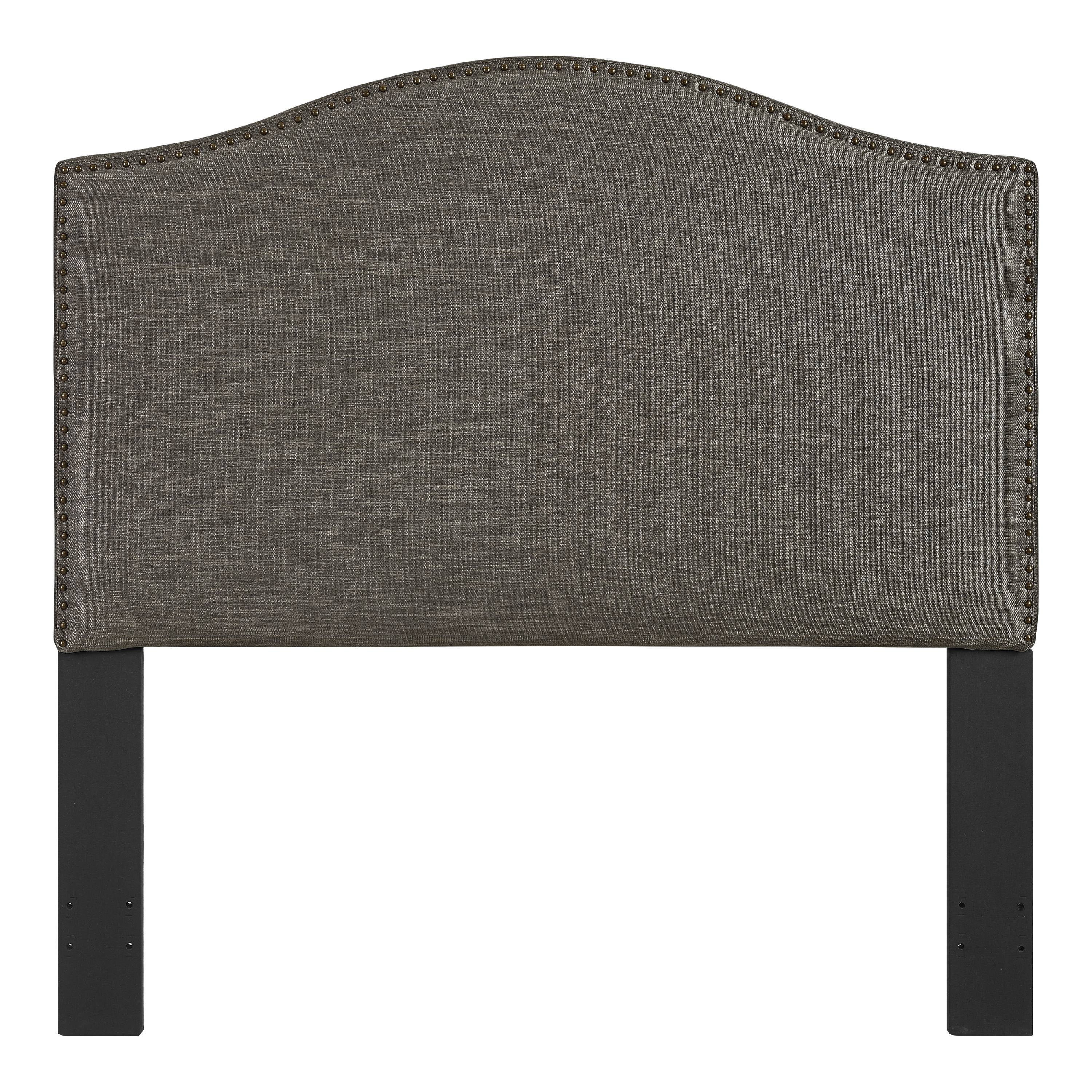 HomeFare Upholstered Camelback Headboard