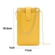 thumbnail image 2 of Hukapapa Bolsos cruzados pequeños para mujer Monedero para teléfono celular con bolsillo para teléfonoamarillo, 2 of 5