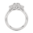 thumbnail image 3 of Best Jewel 2.13 Ct Emerald Moissanite Bridal Ring - Three Stone Prong Set Engagement Jewelry - 14K White Gold Plated Ring for Women's - Beautiful Wedding Gift for Her - Bridal Moissanite Jewelry, 3 of 3