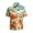 0-Light Blue413, variant on Kiijoy Boys Halloween Hippie Style Shirt Short Sleeve Button Up Shirt, Sizes 4-14