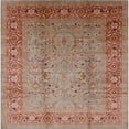 thumbnail image 1 of Ahgly Company Indoor Square Mid-Century Modern Camel Brown Oriental Area Rugs, 7' Square, 1 of 6