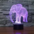 thumbnail image 4 of Elefante Luz De Noche Para Niños Ilusión Óptica 3D Elefante Luz 7 Cambio De Color Lámpara De Noche Con Interruptor Táctil Lámpara De Noche Regalos De Cumpleaños sonducket HA025323-03, 4 of 7