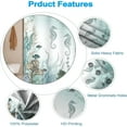thumbnail image 4 of Summer Shower Curtain for Bathroom Stall RV Sea Horse Fabric Shower Curtain Set Marine Coral Fishes Waterproof Shower Curtain 72x78inches with Hooks, 4 of 14