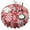 Red Christmas Snowflake-1, variant on Red Christmas Snowman Pattern Round Tablecloth 60"x60",Wrinkle Wipeable Table Cloth for Kitchen Dining Room Picnic Patio Party