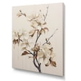 thumbnail image 2 of Designart "Beige Apple Blossom Minimalism" Apple Blossom Wall Art Living Room, 2 of 7
