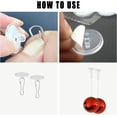 thumbnail image 4 of 100 Pcs Transparent Ceiling Hooks, Disc Hooks for Hanging, Non Punch Adhesive Hooks, Decorative Crochet Plafond for Festival Party Wedding, 4 of 7