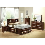 Acme Ireland Eastern King Bed with Storage in Espresso, Multiple Sizes