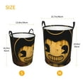 thumbnail image 5 of Bendy And The Ink Machine Large Laundry Hamper Collapsible Laundry Basket With Handles, Tall Storage Basket For Blanket, Toys, Dirty Clothes In Living Room, Bedroom, Bathroom, Nursery, 5 of 7
