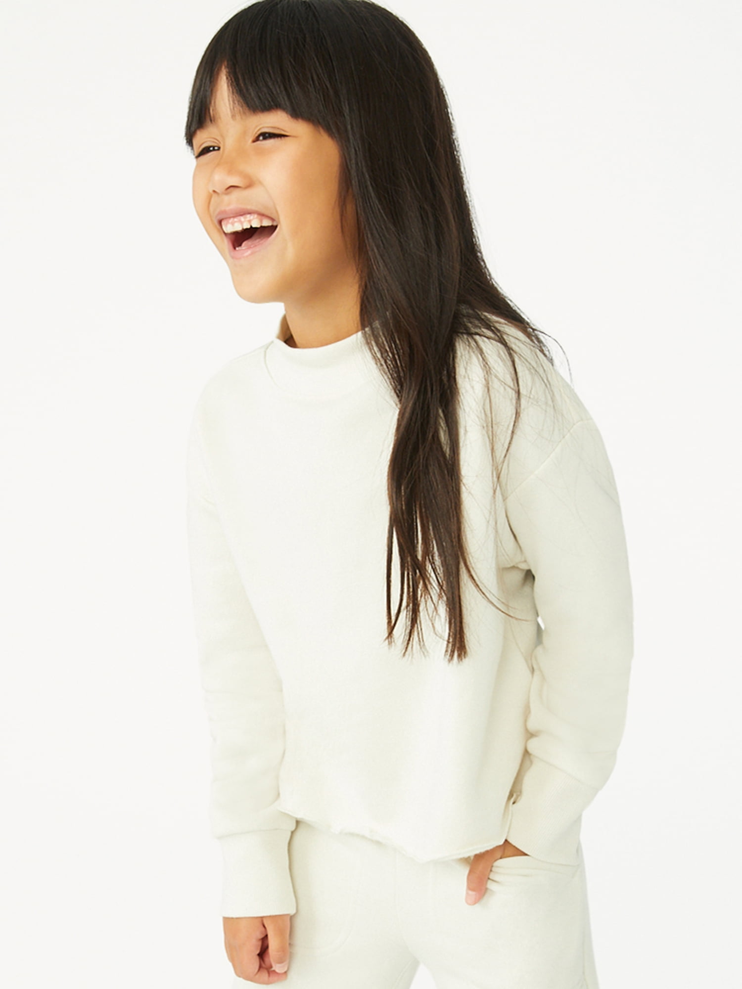 girls mock neck