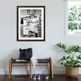 thumbnail image 3 of Art.com Roman Holiday, Audrey Hepburn, Gregory Peck, 1953 Photo, Brown Frame Wall Art, 32" x 40", 3 of 5