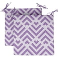 thumbnail image 1 of Vargottam Printed Indoor/Outdoor Chair Pads Non Slip Dining Chair CushionSquareShapedDining Chair Pad With String Ties Machine Washable & Home Decor Cushion- Set Of 2-Dusty Purple, 1 of 8